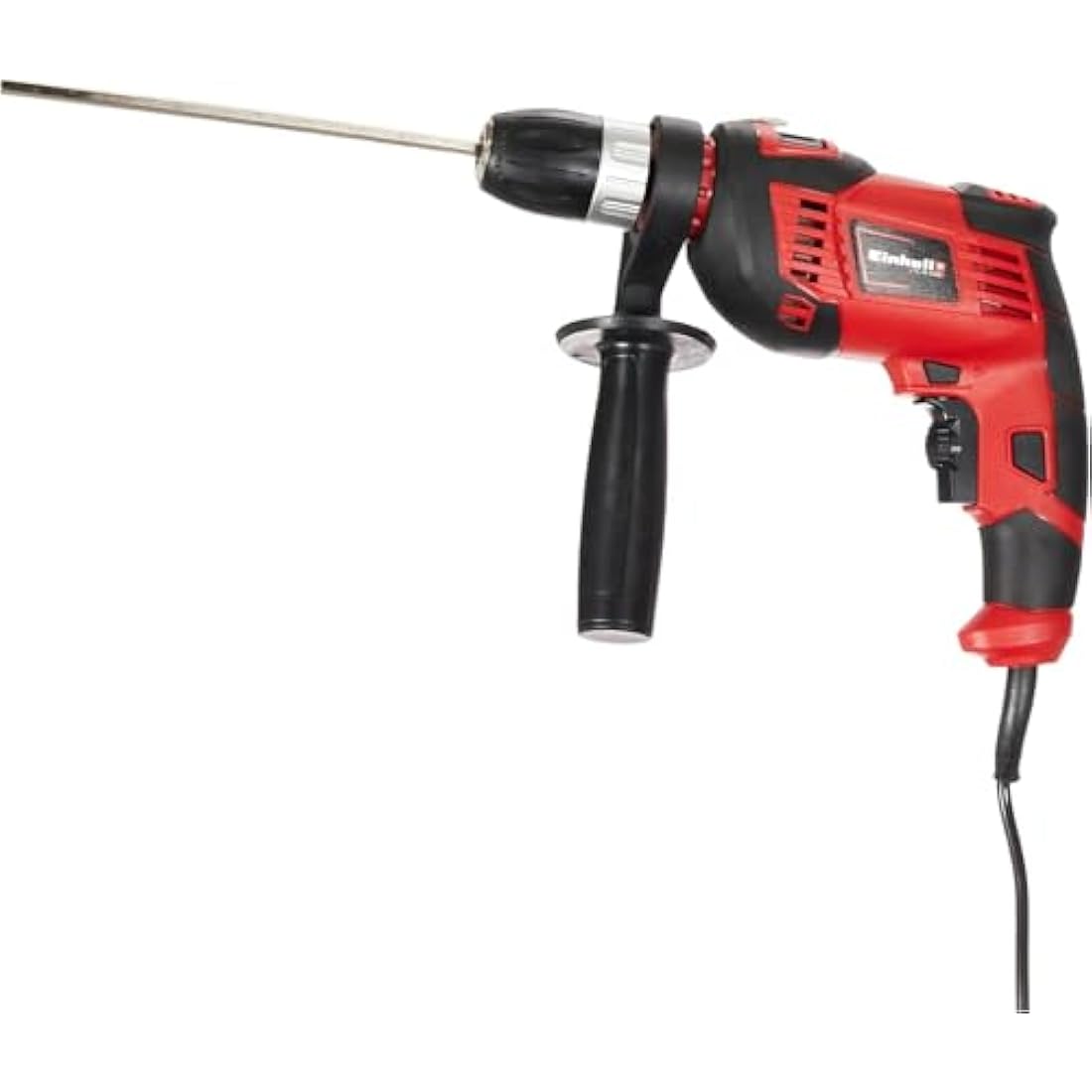 Einhell TC-ID 550 E Impact Drill | Hammer Drill With Auxiliary Handle, Soft Grip, Speed Control | 550W Electric Drill With Percussion Hammer Drilling Function