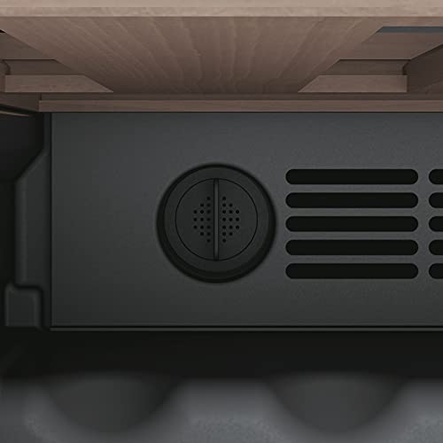 Haier Wine Bank 50 Series 5 Freestanding Wine Cooler, 49 Bottles, Single Zone Temperature, Anti-UV Glass Door, Low Vibration Design, LED Light, hOn App, F Class, Black, 49.7x58.5x82 cm - HWS49GA