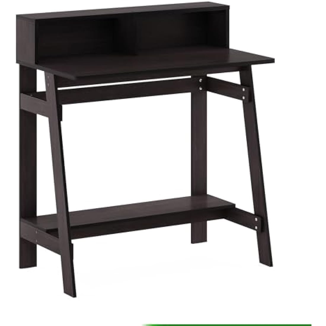 Furinno Simplistic A Frame Computer Desk, Study Desk, Writing Desk, Dark Walnut