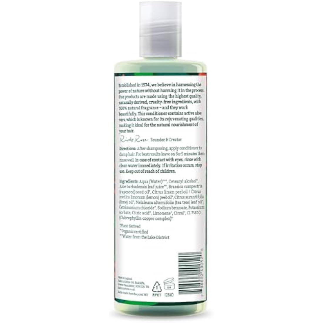Faith In Nature Organic Aloe Vera Conditioner, Soothing for Normal Hair & Scalp, Vegan & Cruelty Free, No SLS, Silicones or Parabens, 400ml