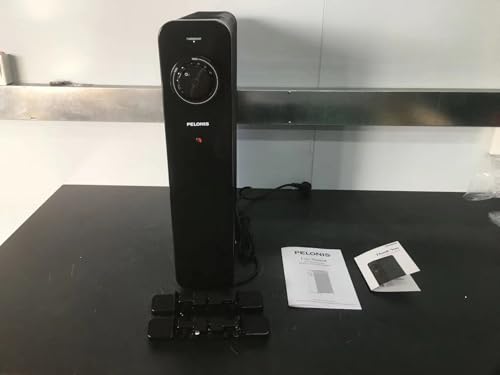 PELONIS Electric Radiator with Adjustable Thermostat and 3 Heat Settings, Oil Filled Heater with Overheat Protection (2500W, Knob Control)