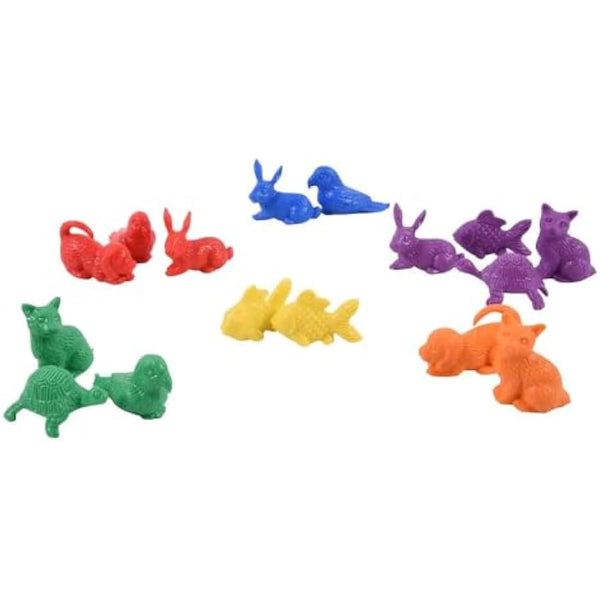 a2bsales Sorting Counters Starter Packs - Early Learning & Motor Skills Maths Toy - SEN Montessori (Pet - 24 Pk)