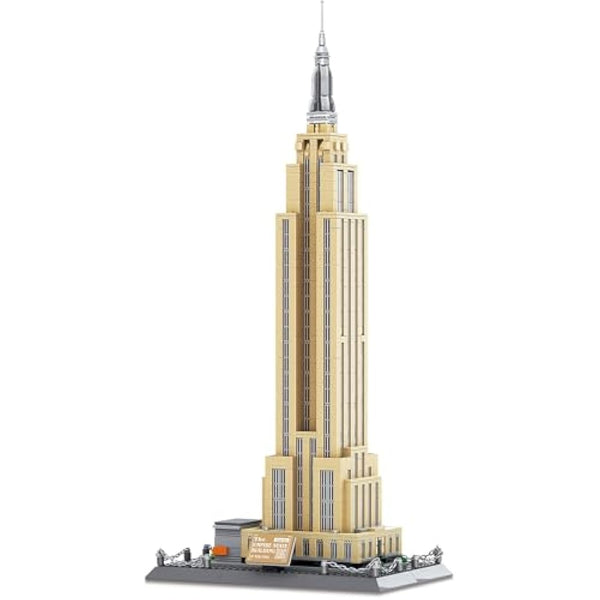 APOSTROPHE Games Empire State Building Block Set (1,993 Pieces) New York's Empire State Building Famous Landmark Series - Architecture Model for Kids and Adults