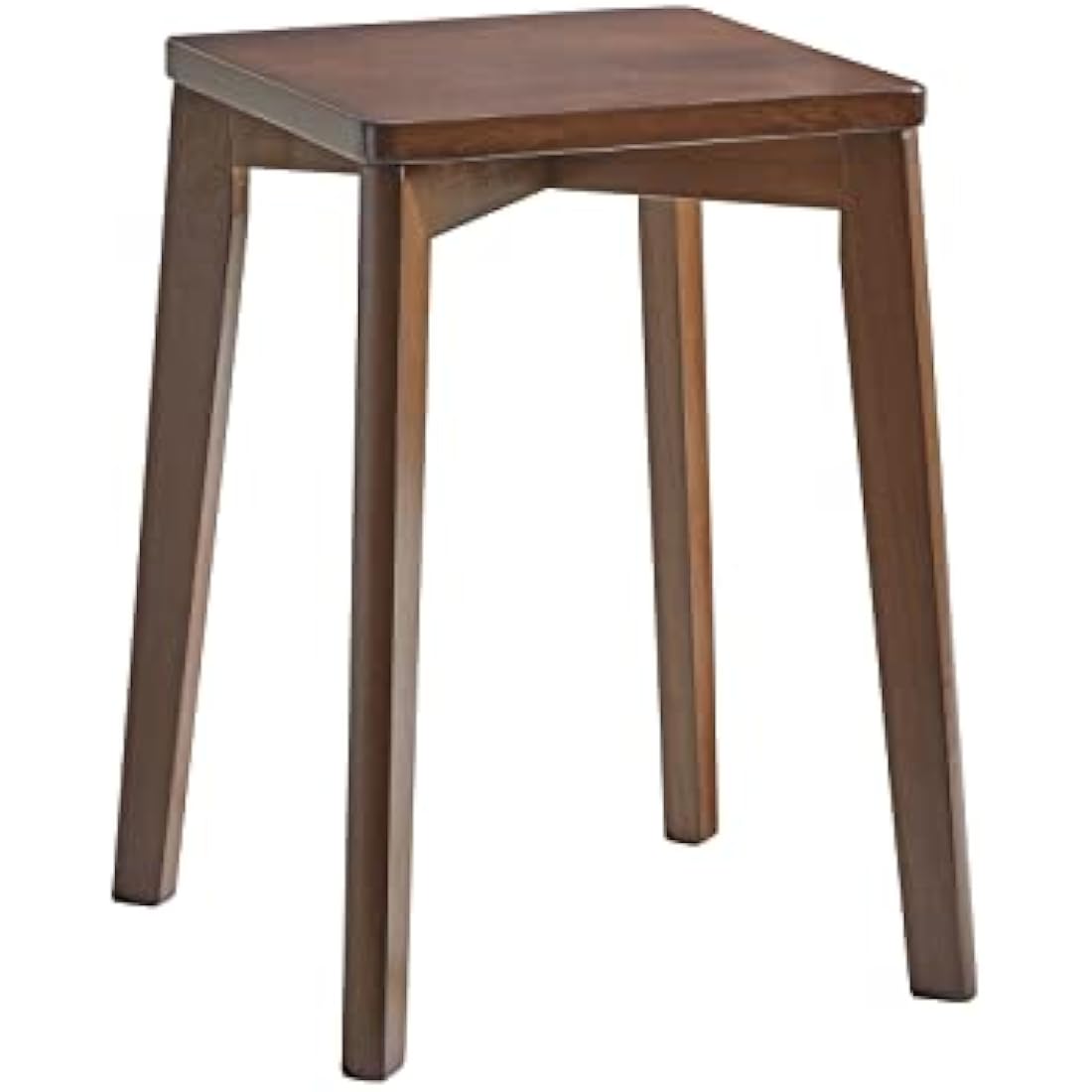 Aibiju Square Wooden Stool, Dressing Table Stool, Solid Wood Makeup Stool, Step Stool, Kids Small Table, Perfect Size for your Living Room, Bedroom (Brown, 1 Piece),YDEU-1500