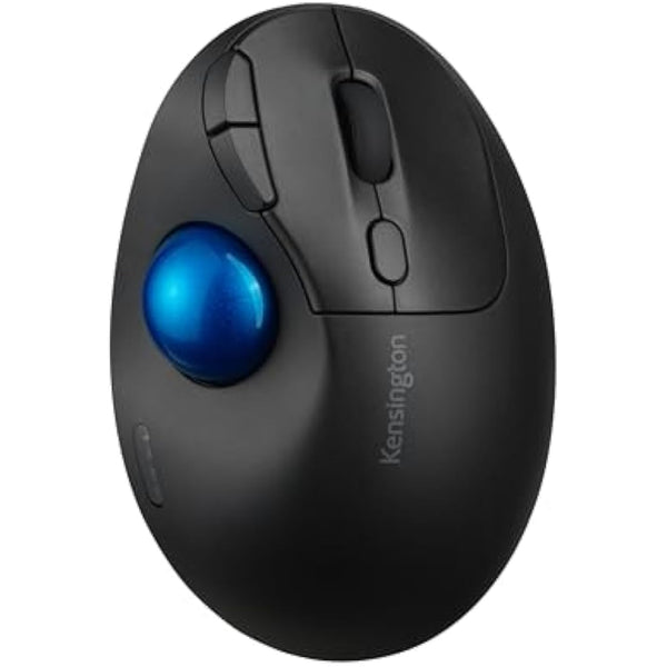 Kensington Pro Fit Ergo TB450 Bluetooth 2.4GHz with Dual Wireless Capability, Up to 18 months of Battery Life, Ergonomic 34mm Thumb Operated Trackball Mouse, Made from 50% Recycled plastic (K72194WW)