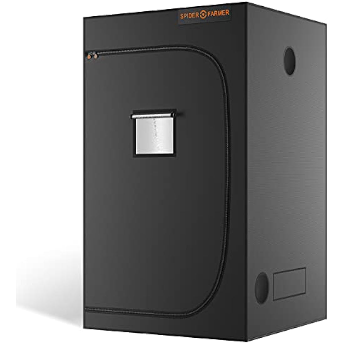 Spider Farmer Grow Tent 120x120x200CM (48"x48"x80"Inches,4'x4' FT) 1680D High Reflective Mylar Hydroponic Double Thicker Grow Tents with Observation Window and Floor Tray for Indoor Plant Growing