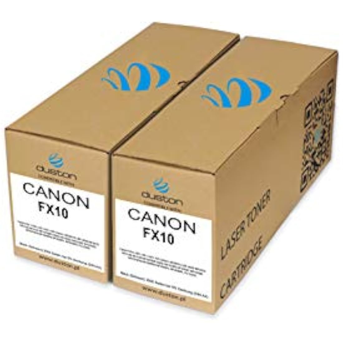 duston 2x FX10, 0263B002 black toner compatible with Canon FAX L100 L120 L140 L160 LBP-4690 MF4010 MF4140 MF4150 MF4270MF4320D MF4330D MF4340D MF4350D MF4370DN MF4380DN MF4660PL MF4690PL