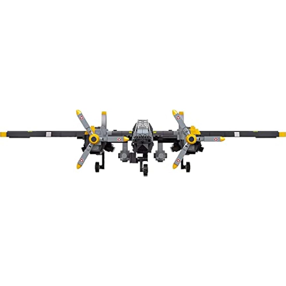 APOSTROPHE Games P-38 Lightning Aircraft Building Block Set - 937 Pieces - Air Force Fighter Plane Toy Set – Building Block for Kids Older Than 10 and Adult – Compatible with All Building Bricks