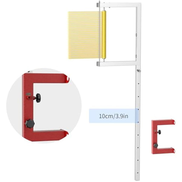 LQDMAER Wall Mounted Sports Vertical Jump Measurement Tester,Adult and Adolescent Adjustable Height Basketball Scale Assessment Stick Pole,Bounce Measuring Device for School Club