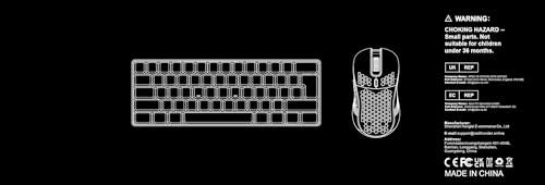 RedThunder 60% RGB Gaming Keyboard and Mouse Combo, UK Layout Ultra Compact Backlit Mini Keyboard, Lightweight 7200 DPI Cellular Optical Mouse, Portable Wired Gaming Set for PC PS5 Xbox Gamers (Black)