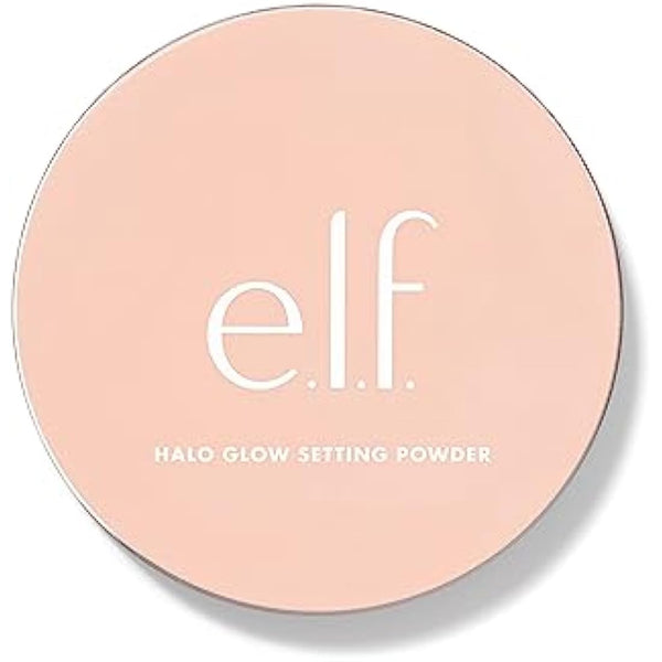 e.l.f., Halo Glow Setting Powder, Silky, Weightless, Blurring, Smooths, Minimizes Pores and Fine Lines, Creates Soft Focus Effect, Medium, Semi-Matte Finish 6.8g