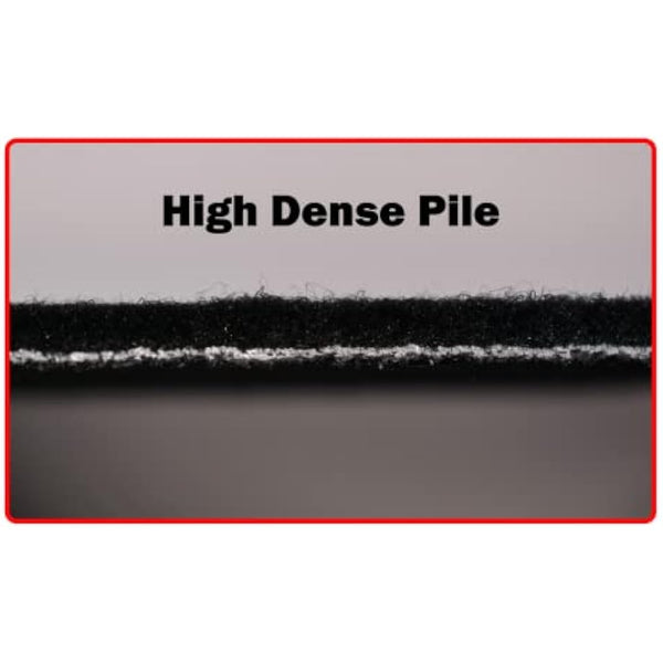 Lusso Carpet Floor Mats for Car | Tailored/Compatible to Fit Mini Cooper R50 R53 from 2001 to 2006 | Front & Rear with Heel Pad | 4-Piece Set (Black Edging)