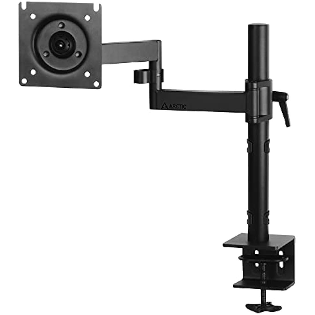 ARCTIC X1 - Monitor arm for one monitor, Monitor stand for up to 40"/43" Ultrawide, up to 10 kg/22 Ibs, Tiltable, Swivelable, Height adjustable, VESA 75x75/100x100 - Black