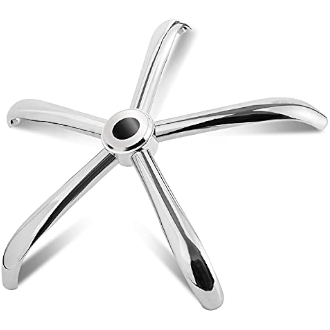 MASTERY MART Office Chair Base Replacement, 28 Inch Heavy Duty 2500Lbs Metal Leg, Reinforced for Swivel Gaming Chair, Universal Caster and Gas Cylinder Size, Polished Steel