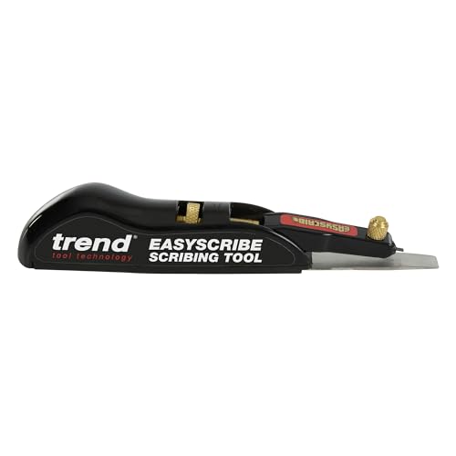 Trend EasyScribe Scribing Tool - Versatile and Accurate Scribing Solution for Carpenters, Joiners, Tilers, Kitchen and Shop Fitters, E/SCRIBE, Black, 1 Count (Pack of 1)