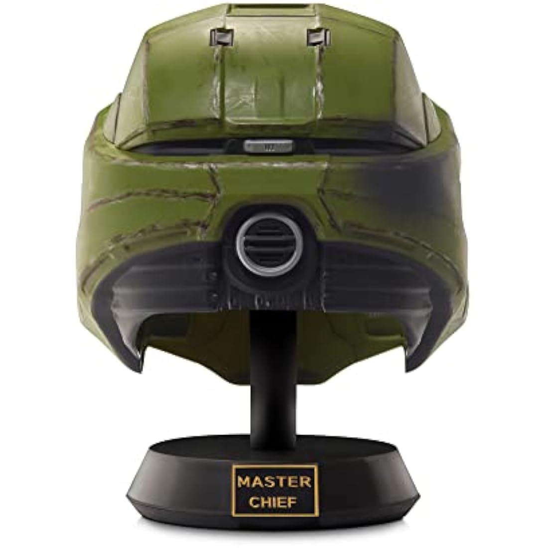 Halo Master Chief Deluxe Helmet with Stand - LED Lights on Each Side - Battle Damaged Paint - One Size Fits Most - Build your Universe