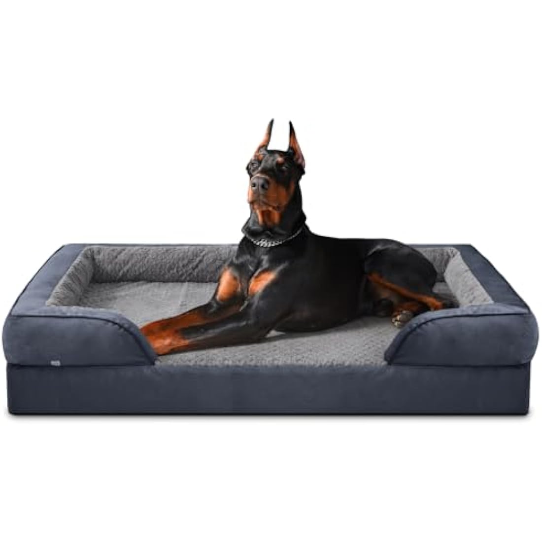 JOEJOY XXL Dog Bed, Orthopedic Memory Foam, Washable, Dark Grey, Fits up to 120lbs, Good for Large Dogs