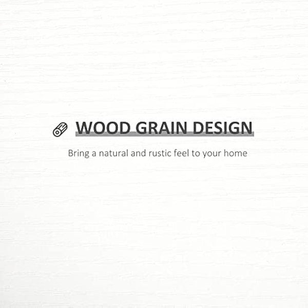 HOMCOM Set of 3 Wooden U-Shaped Floating Shelves Set Wall Mounted Hanging Bookshelf CD DVD Storage Display for Bedroom Living Room Kitchen, White