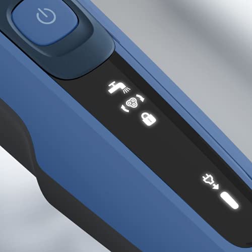 Philips Shaver Series 5000, Wet and Dry Electric Shaver, ComfortTech blades 360°, Contour Heads, Advanced Display, SmartClick Precision Trimmer, S5466/18 For Unisex-Adults