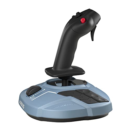 Thrustmaster TCA Sidestick Airbus Edition - Ergonomic Flight Stick with 12 Remappable Buttons and Thrust Reverser for PC