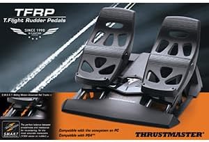 Thrustmaster TFRP T. Flight Rudder Pedals - Precise Rudder Control with S.M.A.R.T Technology for PC and PlayStation