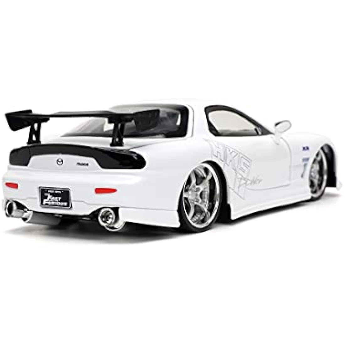 Jada Toys Fast & Furious 1993 Mazda RX-7 1:24 Scale Opening Doors Bonnet & Trunk White