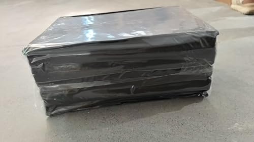 Cekene Large Outdoor Rug Waterproof Black 245x305cm Patio Rugs Reversible RV Camping Mat Lightweight Plastic Portable Outdoor Carpet for Picnic Porch Deck Backyard BBQ Beach