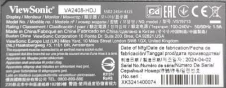 ViewSonic VA3209-2K-MHD 32-inch 2K QHD IPS Monitor, 75Hz VRR, HDR10, with HDMI, DisplayPort, Integrated Speakers