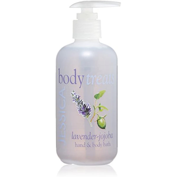 JESSICA Body Treats Hand and Body Bath, Lavender Jojoba, 251 ml