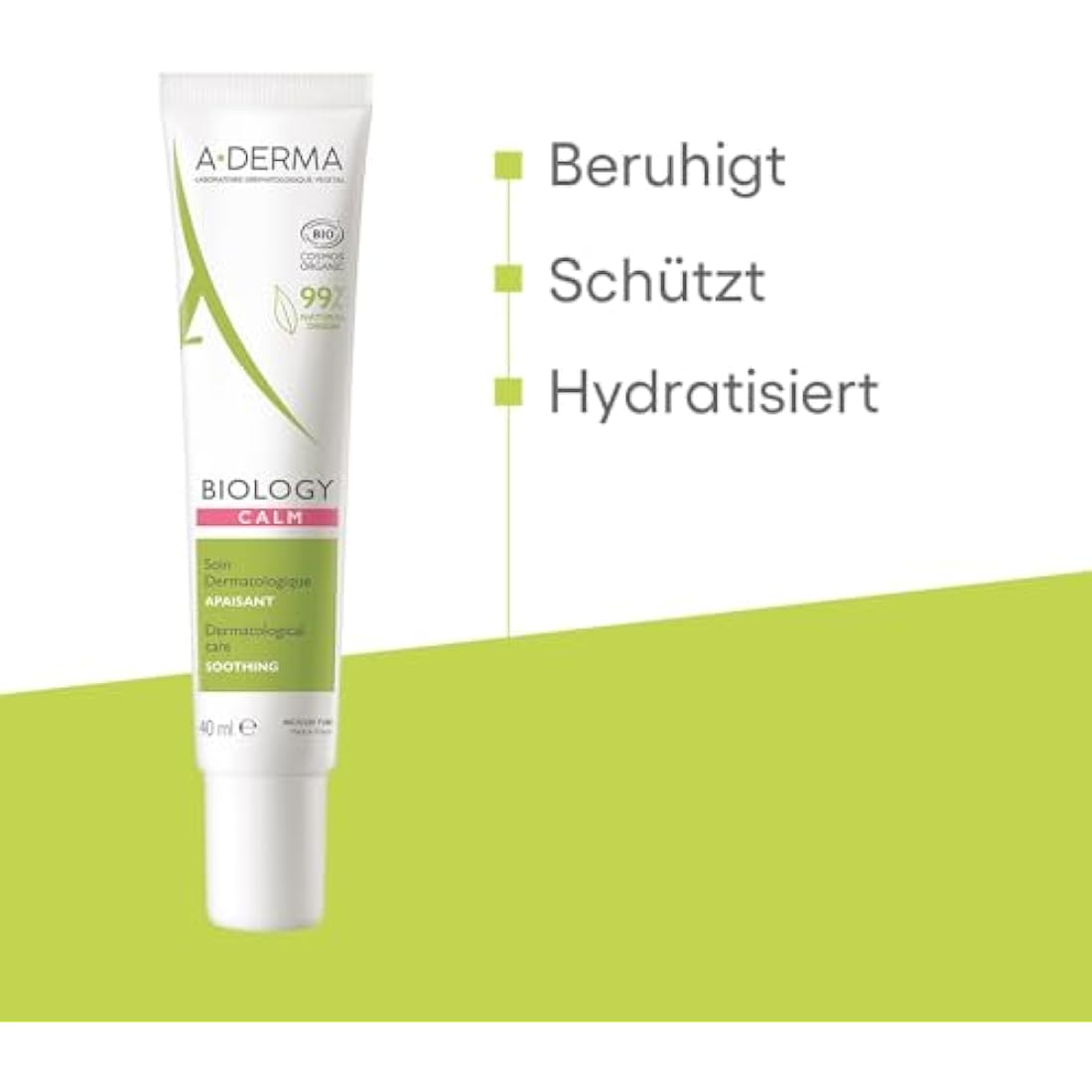 A-DERMA Biology Calm Dermatological Care Soothing Organic 40ml