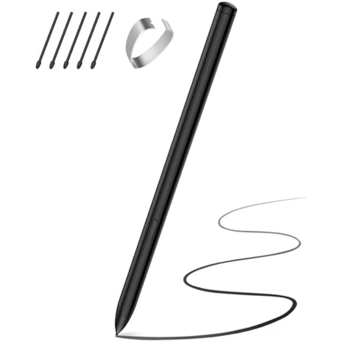 TiMOVO Magnetic EMR Stylus Compatible with Remarkable 2 with Eraser, Digital Pen for Remarkable with 4096 Pressure Sensitivity, Palm Rejection, Tilt for Remarkable Marker Plus/Kindle Scribe, Black