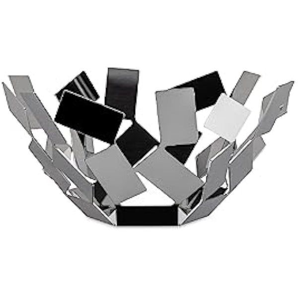 Alessi La Stanza Dello Scirocco Fruit Holder in 18/10 Stainless Steel Mirror Polished,27.3 x 12.7 x 27.3 cm, Silver