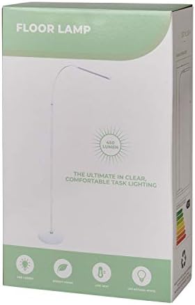 Sewing Online Free-Standing LED Floor Lamp with a Flexible Neck, Sturdy Stable Base, and a Single Dimmable Energy Saving Daylight-Effect Tube SO1260