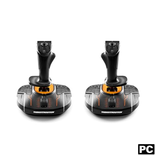 Thrustmaster T16000M FCS Hotas - Flight Control System with Joystick and Throttle, Featuring H.E.A.R.T HallEffect AccuRate Technology for PC