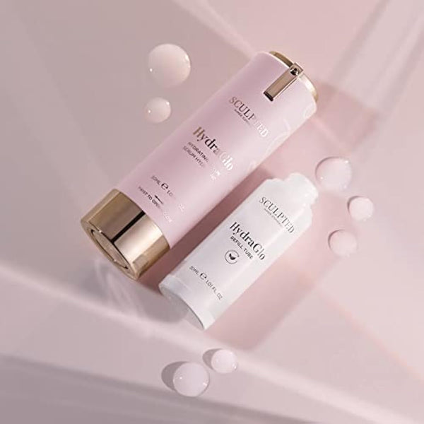 HydraGlo Serum from Sculpted by Aimee 30ml - Vegan, Cruelty-Free Hydrating Face Serum for Soft, Glowing Skin