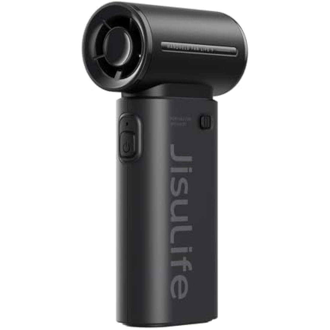 JISULIFE Portable Handheld Fan Life9, Turbo Power High Speed Air [18H Max Cooling Time], 5 Gear Wind, 5000mAh Rechargeable, Mini Pocket Design, Personal Fan for Travel Concerts Camping Makeup - Black