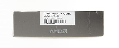 AMD Ryzensets 5 7600X Processor (integrated radeon graphics, 6 cores/12 threads, 105W TDP, AM5 socket, 38MB cache, up to 5.3 GHz max boost, no cooler)