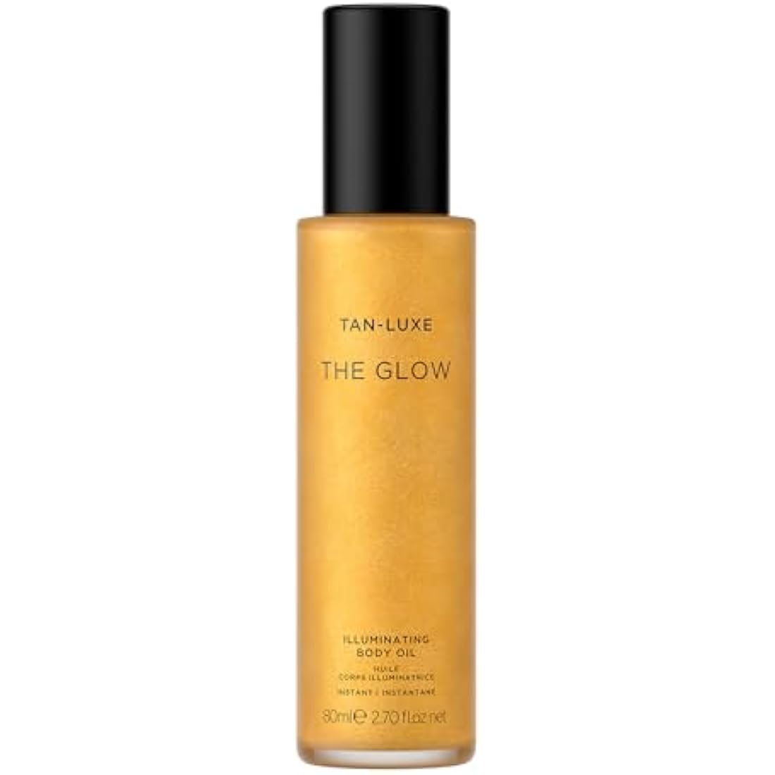 TAN-LUXE The Glow Illuminating Body Oil Radiance-Enhancing Lightweight Formula with Jojoba, Prickly Pear & Pomegranate, Fast-Absorbing, Nourishing, Dewy Finish, Vegan, Cruelty-Free, 80ml
