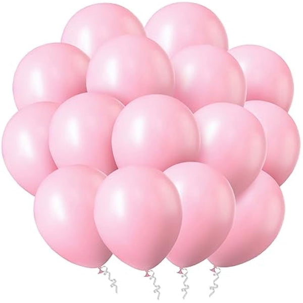 Ainiv 60 PCS Decorative Pink Balloons for Parties: 12inch Latex Macaron Style, Perfect for Pink Themed Events