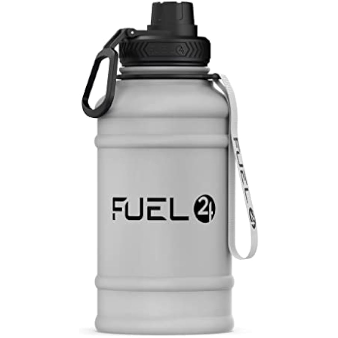 Fuel24 1.3L/2.2L Water Bottle Metal - STRONG, Drop & Leakproof BPA free 2L 1L Stainless Steel Water Bottle (1 Litre) - Large Gym Bottles for Men, Sports Water Bottle, Travel, Hiking Water Bottle