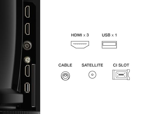 TCL 32SF540K 32-inch FHD Smart Television - HDR & HLG-Dolby Audio-DTS Virtual X/DTS-HD-Metal Bezel-less-Dual-band Wifi 5-with Fire OS 7 system