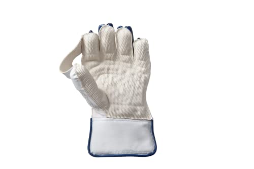 Gunn & Moore GM Cricket Wicket-Keeper Keeping Protective Gloves | Prima | Fluro Yellow/Blue | Youths | 1 Pair | 52082307