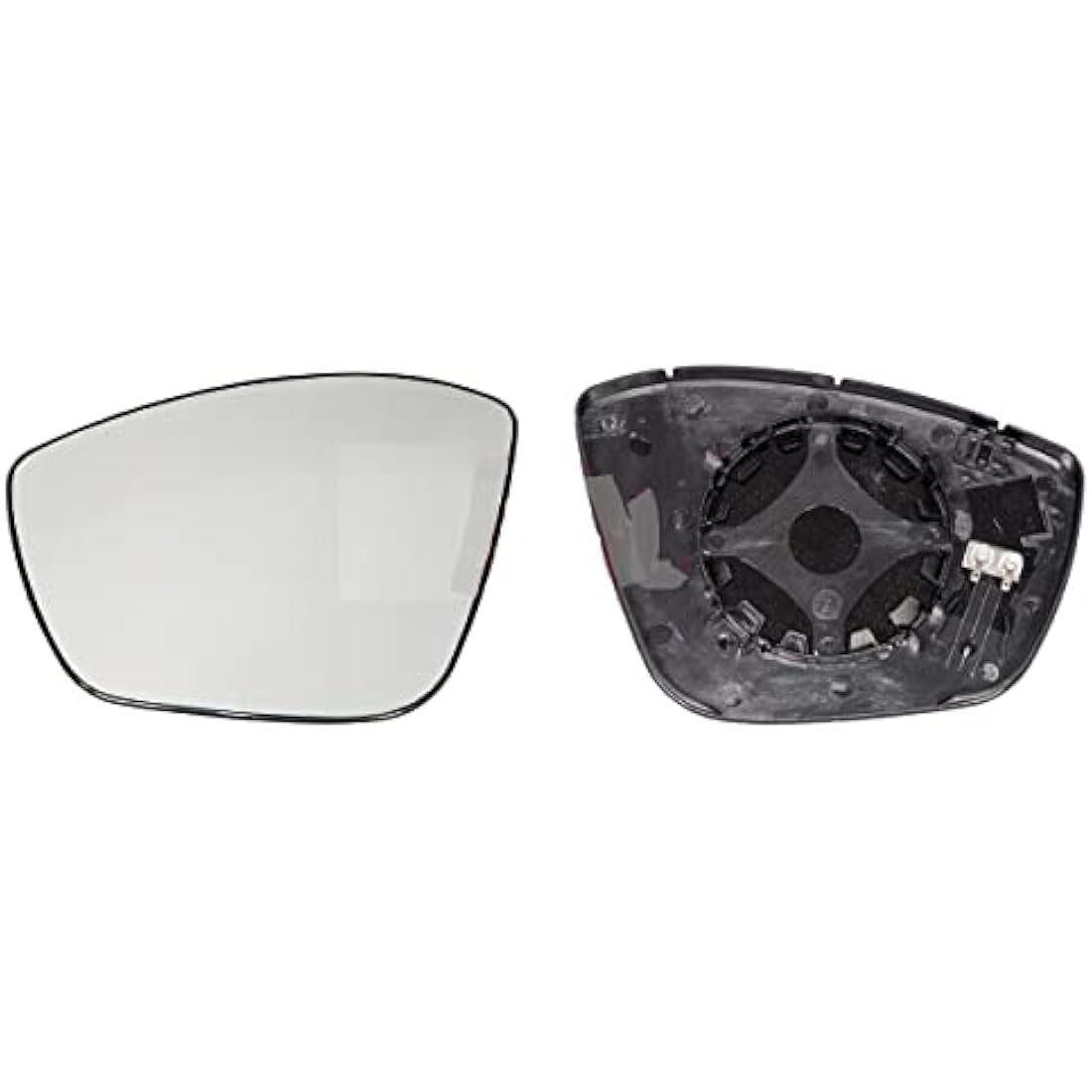 Fits in PEU-GEOT 208 2012 to 2019 DOOR WING MIRROR GLASS HEATED WITH BASE PLATE LEFT PASSENGER SIDE