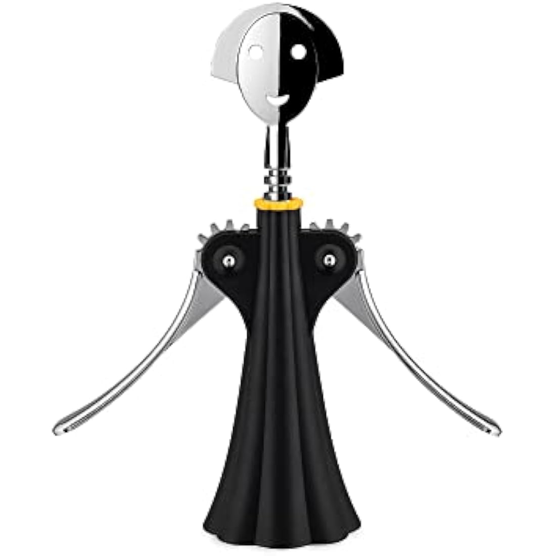 Alessi A di Alessi | AAM01B Anna G. Design Corkscrew, Resin and Chrome Zamak, Black