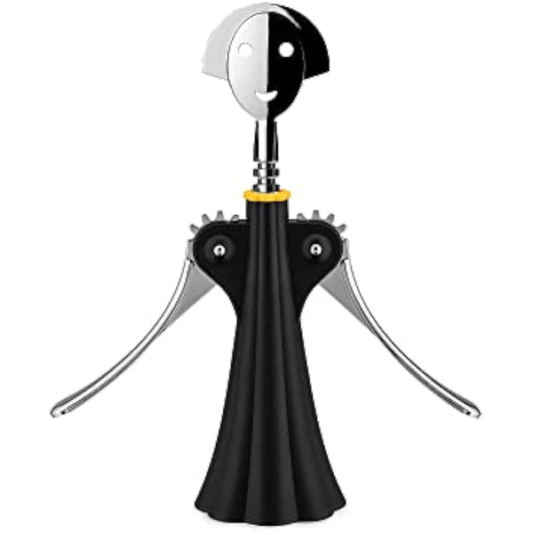 Alessi A di Alessi | AAM01B Anna G. Design Corkscrew, Resin and Chrome Zamak, Black