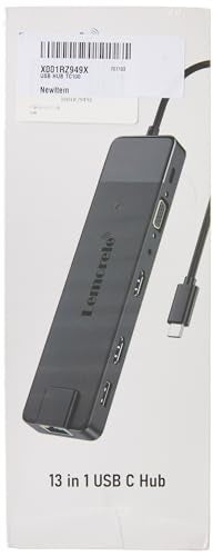 Lemorele 6-in-1 USB C Hub with 4K HDMI, Ethernet, 2 USB Ports, 100W PD Charging for MacBook Pro/Air M1, iPad Pro M1, Switch, Chromecast, PS4