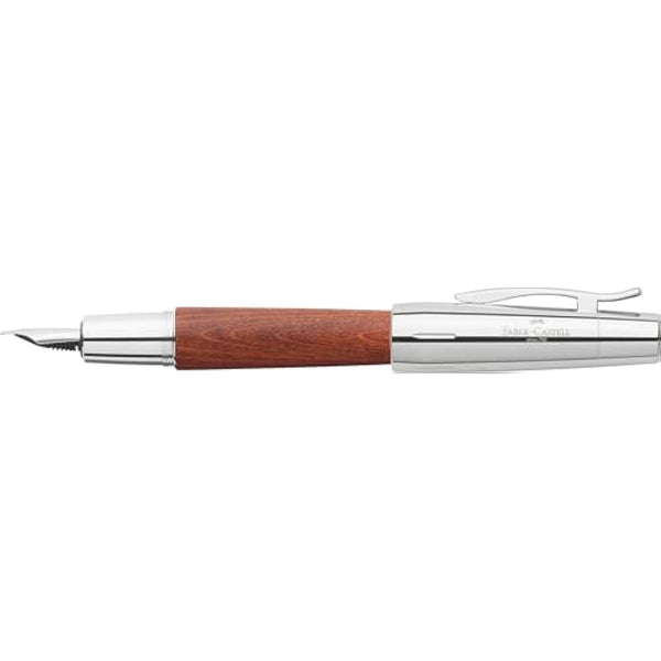 E-MOTION BALLPOINT WOOD/CHROME BROWN