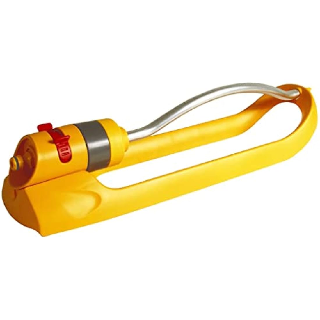 HOZELOCK - Rectangular Oscillating Sprinkler Plus 180 m² : Small-area Spray Sprinkler on Sled, Ideal for Lawns and Established Plants, Adjustable Oscillation Zone: 15 Jets Uniform Watering [2972P0000]