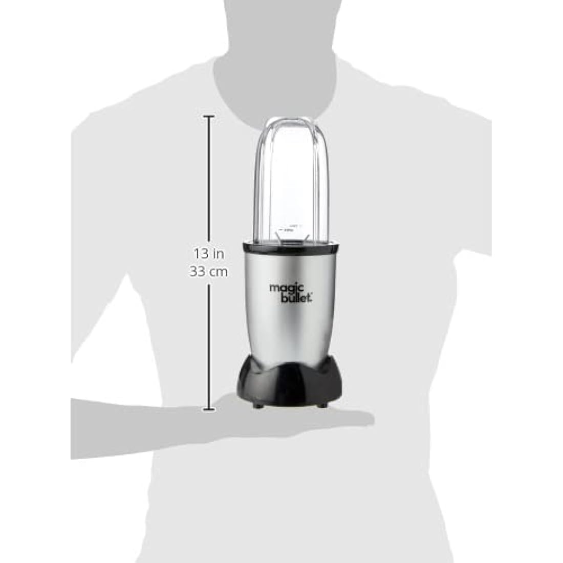 nutribullet magic bullet Starter Kit - All-in-one Food Processor & Blender - 10,000 RPM Speed - 4 Piece Kit with High Torque Power Base, Tall Cup & Flip Top Lid & Cross Blade - For Meal Prep