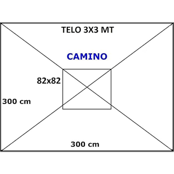 Replacement Cover for Gazebo PVC Garden Waterproof Rainproof Windproof (3X3 MT)